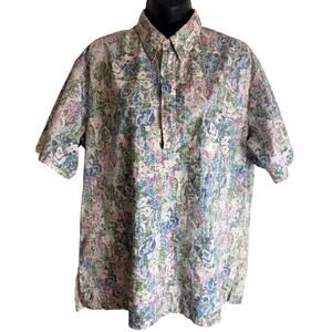 Vintage Cooke Street Honolulu Aloha Shirt Mens Large Liberty House Abstract USA